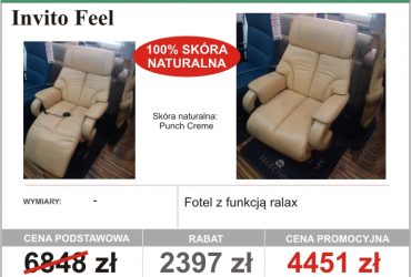 Niesamowite wyprzedaże w salonach Eko Meble - fotele i pufy - rabaty do 50%!