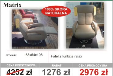 Niesamowite wyprzedaże w salonach Eko Meble - fotele i pufy - rabaty do 50%!