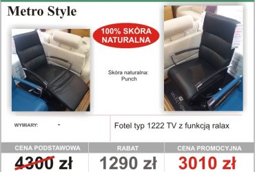 Niesamowite wyprzedaże w salonach Eko Meble - fotele i pufy - rabaty do 50%!