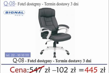 PROMOCJA - Fotele biurowe dostępne od ręki!