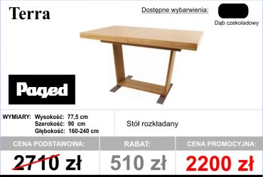 PROMOCJA - Stoły dostępne od ręki!