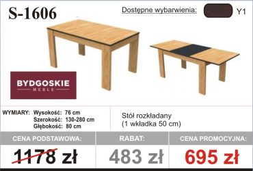 PROMOCJA - Stoły dostępne od ręki!