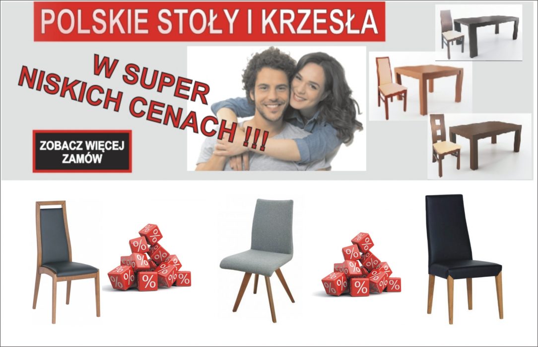 PROMOCJA - Stoły i krzesła w niesamowicie niskich cenach!