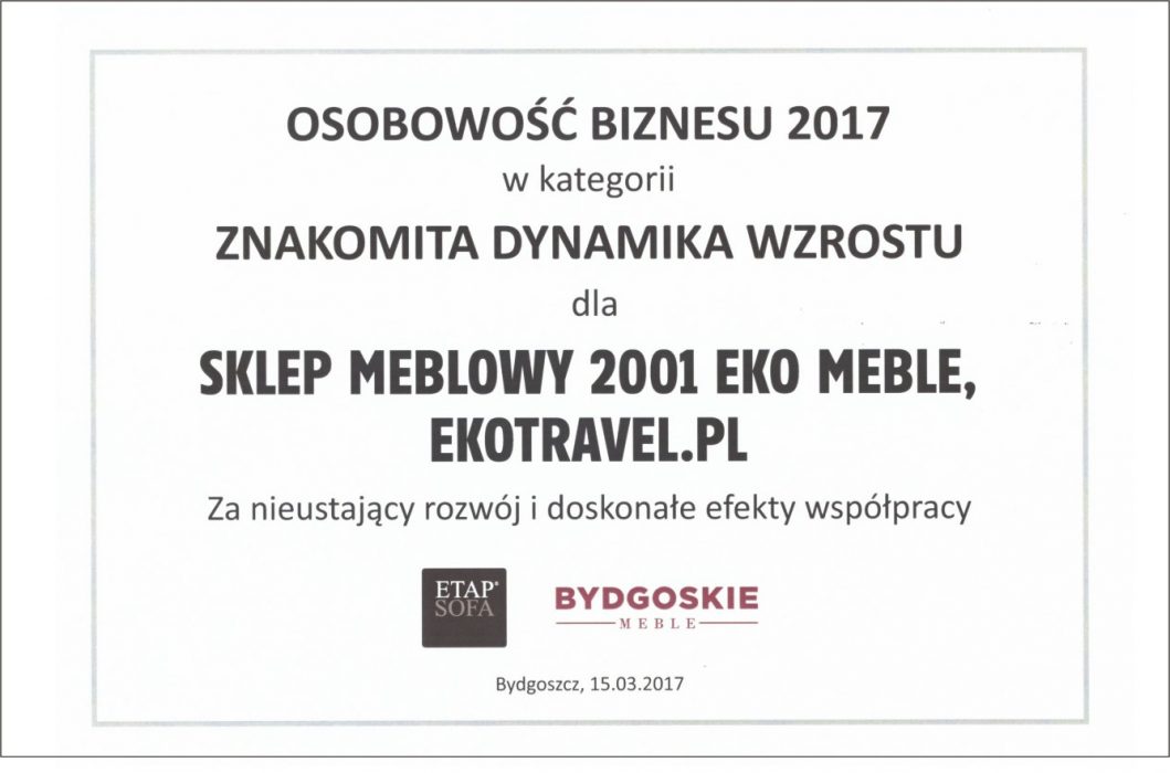 OSOBOWOŚĆ BIZNESU 2017