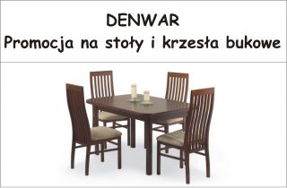  DENWAR-Promocja na stoły i krzesła bukowe