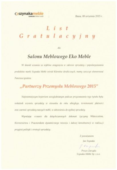 Partnerzy Przemysłu Meblowego 2015